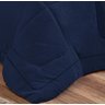 Coberdrom Casal Queen 2,20x2,40 Sherpa com Manta Felpuda Marinho. - 2