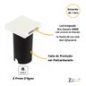 Spot Embutido de Solo Balizador Quadrado Pto / Bco 1 Facho - Branco - Preto - 2
