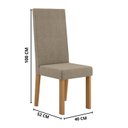 Ver imagem 4 de Sala Jantar Estilo Red Laqueado Fosco 4 Cadeiras Nice Amarelo/Mel/Off White