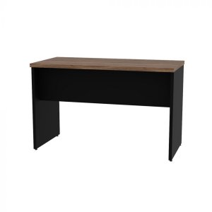 Mesa para escritório Gama Nogal-preto RM Móveis