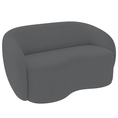 Sofá 3 Lugares 160cm Sala de Estar Living Oscar K01 Bouclê Cinza - Lyam Decor