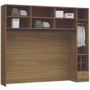 Ver imagem 4 de Quarto Casal Completo com Guarda-Roupa Conjugado com Cabeceira e Cama e Mesa de Apoio e Nicho Móveis