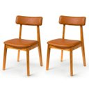 Ver imagem 2 de Kit 2 Cadeira de Jantar Madeira Maciça Alice Estofada Premium Ergonomica Confortável Di Franco
