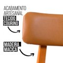 Ver imagem 3 de Kit 2 Cadeira de Jantar Madeira Maciça Alice Estofada Premium Ergonomica Confortável Di Franco