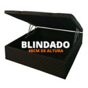 Ver imagem 2 de Cama Baú Casal Blindado Reforçado C/ 48cm de Altura