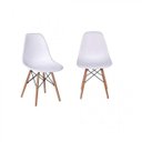 Ver imagem 1 de Kit 2 Cadeiras Eames Dkr Base Madeira Preto
