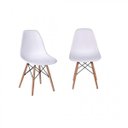 Ver imagem 1 de Kit 2 Cadeiras Eames Dkr Base Madeira
