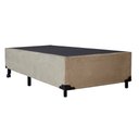 Ver imagem 2 de Cama Box Base Casal Com Auxiliar Semi Ortopedica Suede:AREIA