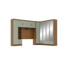 Ver imagem 2 de Quarto de Casal Completo 5 Peças 6 Portas 4 Gavetas com Maleiro e Espelhos Smart Plus Espresso Móvei