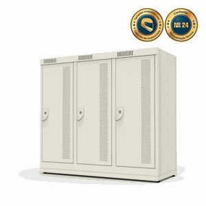 Armário de Aço Mini 3 Portas - Nk 3341