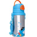 Ver imagem 2 de Garrafa de Aluminio Infantil Buba com Canudo Tubarao Pirata