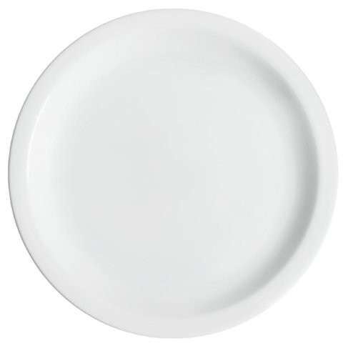 Prato Raso Germer Classe Única Iguaçu de Porcelana para Mesa 25cm Branco