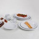 Ver imagem 7 de Prato Raso Germer Classe Única Iguaçu de Porcelana para Mesa 25cm Branco
