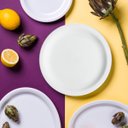 Ver imagem 4 de Prato Raso Germer Classe Única Iguaçu de Porcelana para Mesa 25cm Branco