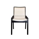 Ver imagem 4 de Cadeira Venezia de Jantar com Tela Palha Sextavada em Madeira Maciça Preta com Design Moderno