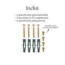 Ver imagem 5 de Suporte para Lixadeira Disco Fixo de Parede Preto Aço Reforçado com Passa Fio