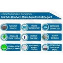 Ver imagem 2 de Cama Box King: Colchão Molas Superpocket Ensacadas Ortobom Elegant + Base Crc Suede Black(186x198)