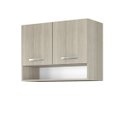 Ver imagem 4 de Armario Aereo Cozinha 2 Portas 0,80 Cm com Nicho Alice Hr Móveis