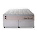 Ver imagem 5 de Conjunto Box Baú Super King Roma Branco 193x203x78 c/ Molas Ensacadas