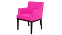 Ver imagem 2 de Kit 2 Poltronas Decorativa Vitória Couro Rosa Pink Pés Madeira Ms Decor