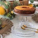 Ver imagem 2 de Kit 5 Boleiras de Cristal Wolff Pearl 20x9cm Prato com Pedestal Bolo Pudim Hotel Restaurante