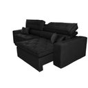 Ver mais imagens de Sofá Retrátil e Reclinável 2.12M com Molas Cama Inbox Estilo Suede Velusoft Preto