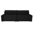Ver imagem 6 de Sofá Retrátil e Reclinável 2.12M com Molas Cama Inbox Estilo Suede Velusoft Preto