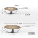 Ver imagem 6 de Duxtop Frigideira Inox 24cm com Revestimento Antiaderente Cerâmico (marrom)