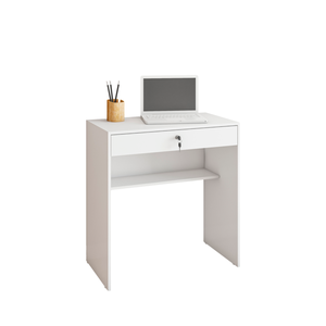 Escrivaninha Office Estudare com Chave - Branco