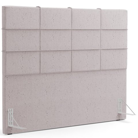 Cabeceira Cama Box Queen 160 cm Roma W01 Linho Bege - Lyam Lyam Decor