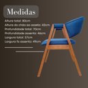 Ver imagem 3 de Kit 4 Poltronas Lithi Modernas para Sala e Escritório Elegante e Contemporâneo
