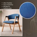 Ver imagem 4 de Kit 4 Poltronas Lithi Modernas para Sala e Escritório Elegante e Contemporâneo