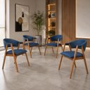 Ver imagem 1 de Kit 4 Poltronas Lithi Modernas para Sala e Escritório Elegante e Contemporâneo