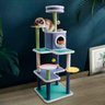 Árvore de Gatos Arranhador Brinquedo Torre Cama Toca Grande 1,50m - 5
