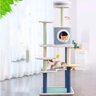 Árvore de Gatos Arranhador Brinquedo Torre Cama Toca Grande 1,50m - 3