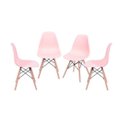 Ver imagem 1 de Kit 4 Cadeiras Eames Dkr Base Madeira