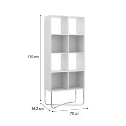 Estante de Nicho Alta Banheiro Tubos Cromados Carraro - 2