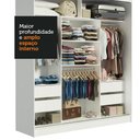 Ver imagem 7 de Guarda-roupa Casal Madesa Reno 3 Portas de Correr