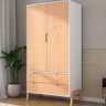 Guarda Roupa com 2 Portas - Branco/Pinus - 1