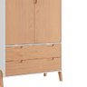 Guarda Roupa com 2 Portas - Branco/Pinus - 4