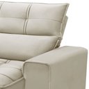 Ver imagem 7 de Sofá Retrátil Reclinável para Sala 3 Lugares 250cm Asaph F04 Veludo Bege - Lyam Decor