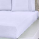Ver imagem 5 de Lençol Casal Bella Cama Malha 100% Algodão 138x188x30cm 125g/m² Branco