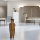 Ver imagem 2 de Vaso Chão Grande Decoração Cerâmica para Sala Madri Marrom Petra