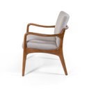 Ver imagem 3 de Poltrona Decorativa Estofada para Sala Garbo Cinza Claro – Straub Web