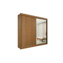 Ver imagem 1 de Guarda Roupa Casal com Espelho 2 Portas 6 Gavetas Titanium D'doro Cinamomo/ Cinamomo com Of White