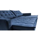Ver imagem 5 de Sofá sem Caixa Retrátil Baú 1,60m Cama Inbox Secret Suede Velusoft Azul
