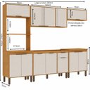 Ver imagem 4 de Cozinha Completa Modulada 5 Peças com Torre Quente para 2 Fornos e Espaço para Cooktop Madalena