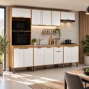 Ver imagem 1 de Cozinha Completa Modulada 5 Peças com Torre Quente para 2 Fornos e Espaço para Cooktop Madalena