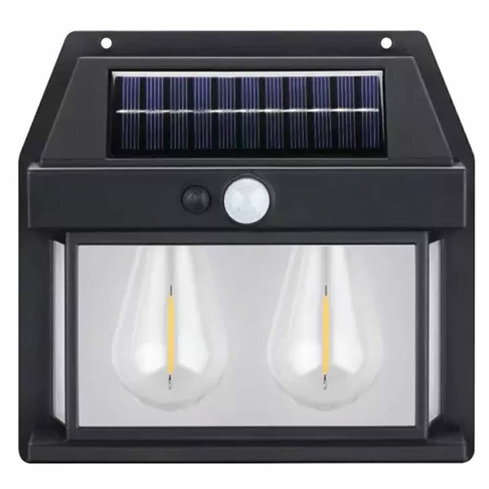 Luminária Arandela com Duas Lâmpadas Recarregáveis Solar com Sensor - 2