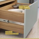 Ver imagem 6 de Cozinha Modulada 100% Mdf 2 Peças Nesher Rainha Marrom Verde
